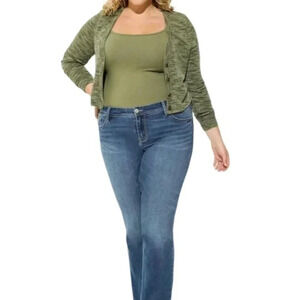 Torrid Space Dye Cardigan‎ V-Neck Sweater Sz 1X